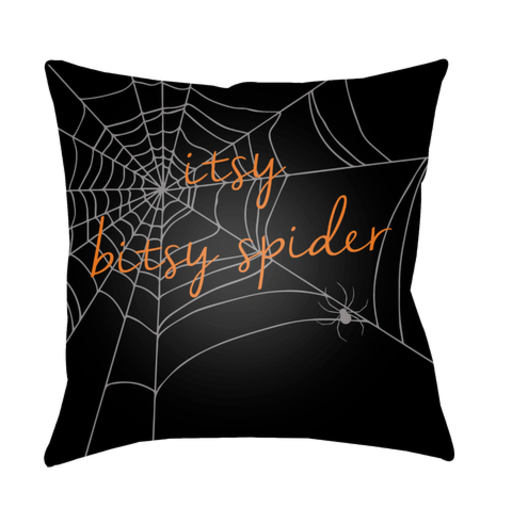 BOO111-2020 20 x 20 x 4 in. Boo Square Throw Pillow, Black