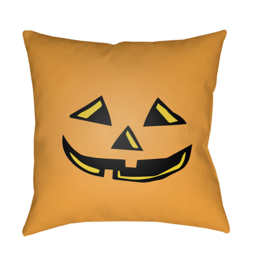 BOO117-2020 20 x 20 x 4 in. Boo Square Throw Pillow, Orange