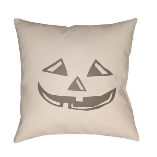 BOO118-2020 20 x 20 x 4 in. Boo Square Throw Pillow, Beige