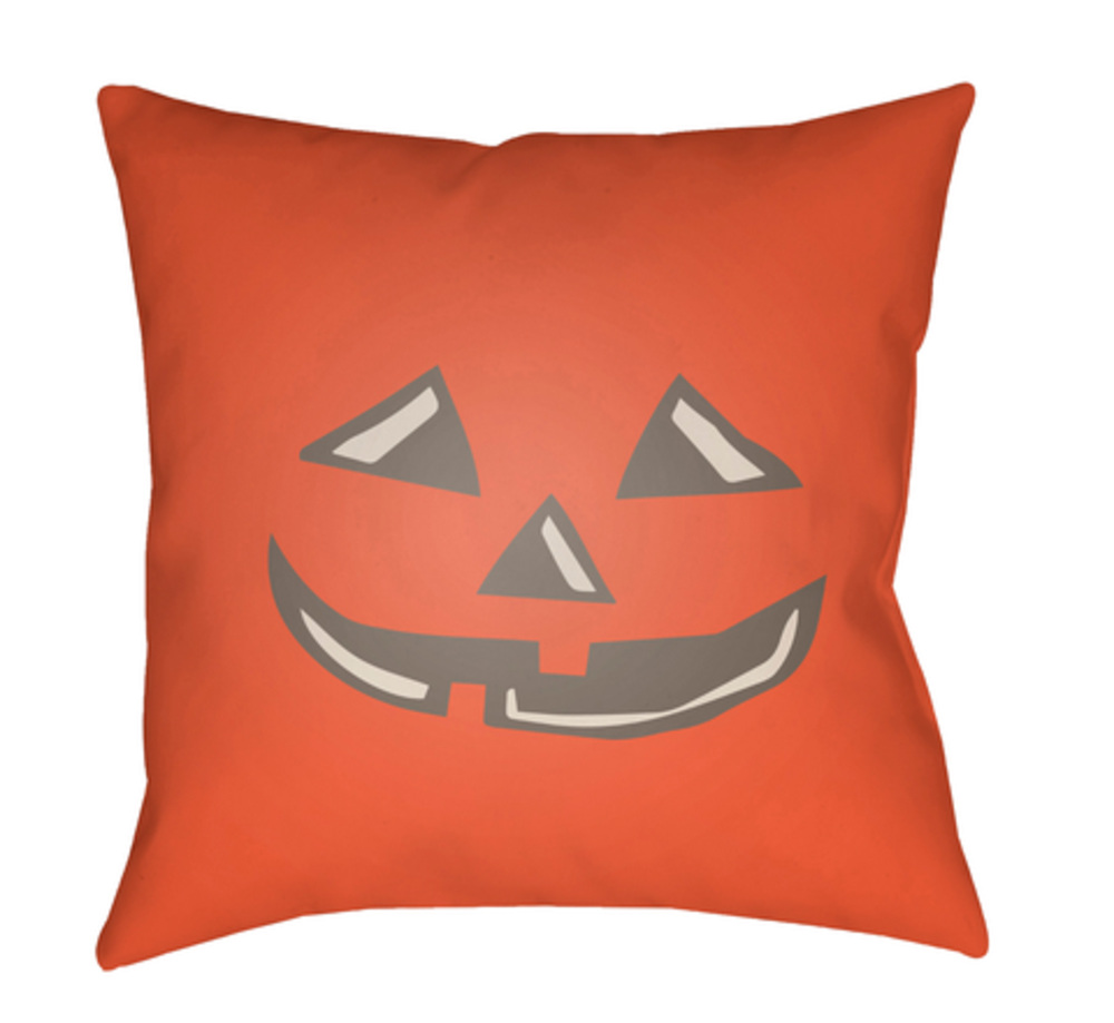 BOO119-1818 18 x 18 x 4 in. Boo Square Throw Pillow, Red