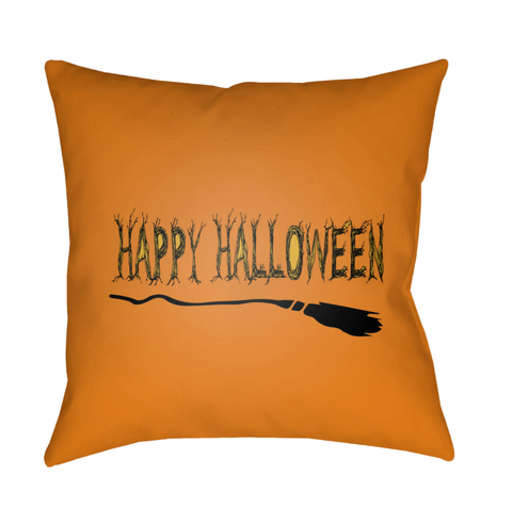 BOO122-2020 20 x 20 x 4 in. Boo Square Throw Pillow, Orange