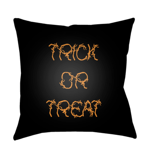 BOO126-2020 20 x 20 x 4 in. Boo Square Throw Pillow, Black