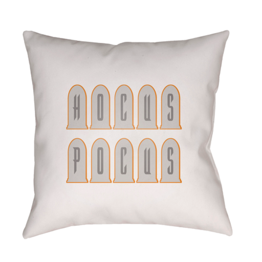 BOO131-2020 20 x 20 x 4 in. Boo Square Throw Pillow, White