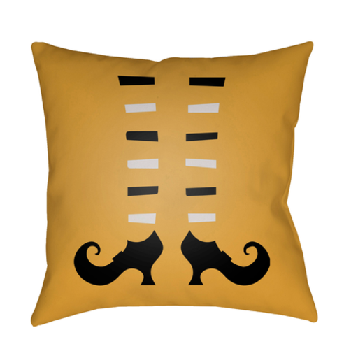 BOO139-2020 20 x 20 x 4 in. Boo Square Throw Pillow, Light Orange