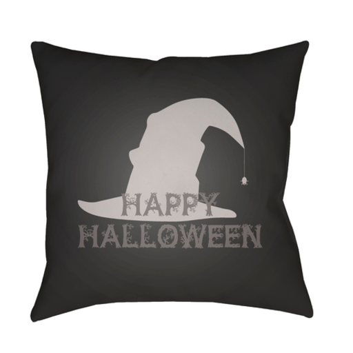 BOO141-2020 20 x 20 x 4 in. Boo Square Throw Pillow, Black