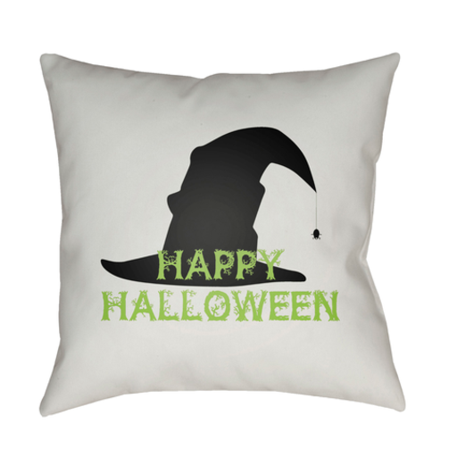 BOO143-2020 20 x 20 x 4 in. Boo Square Throw Pillow, Mint & Black