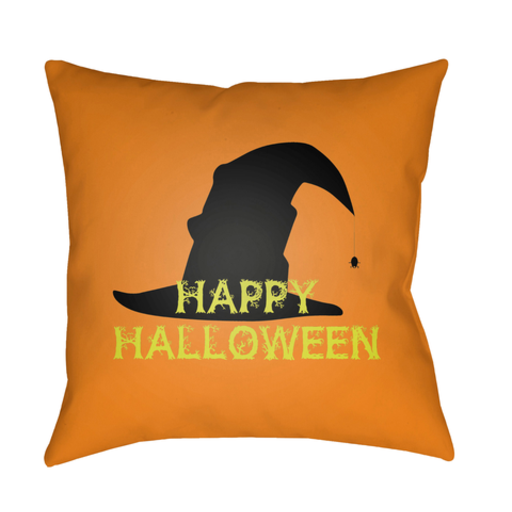 BOO145-2020 20 x 20 x 4 in. Boo Square Throw Pillow, Orange