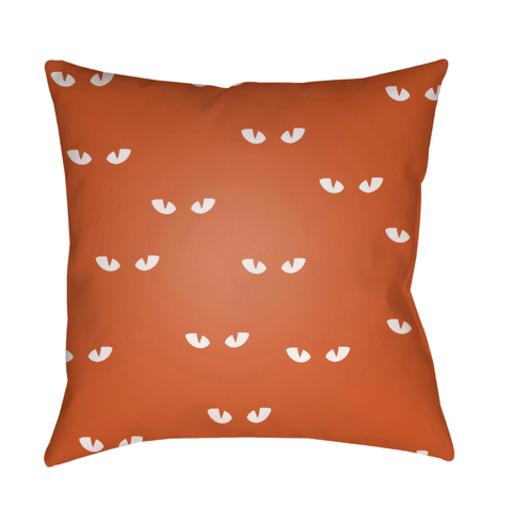 BOO154-2020 20 x 20 x 4 in. Boo Square Throw Pillow, Orange