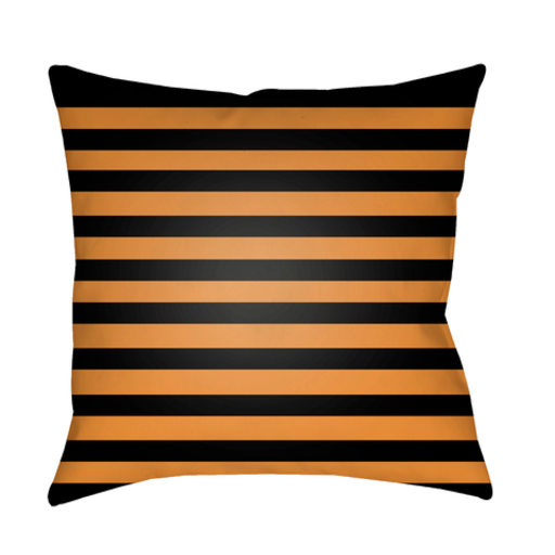 BOO156-2020 20 x 20 x 4 in. Boo Square Throw Pillow, Orange & Black