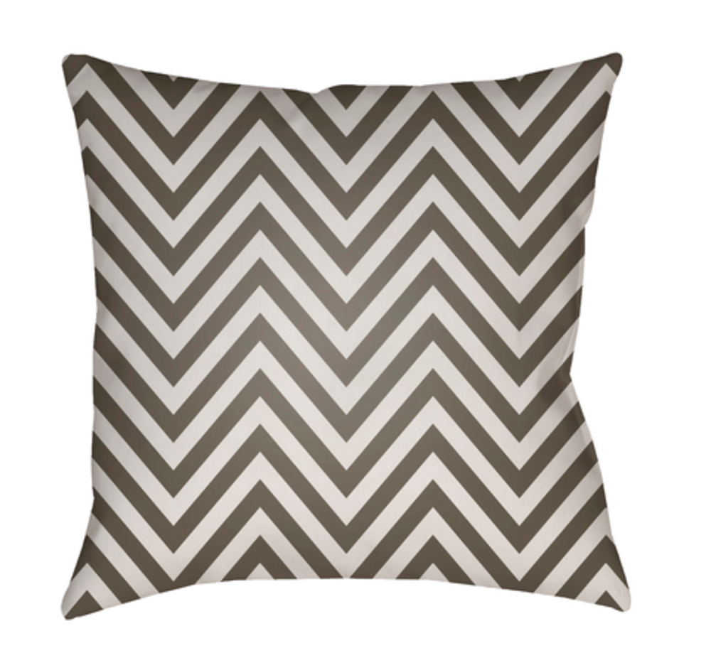 BOO164-1818 18 x 18 x 4 in. Boo Square Throw Pillow, Gray