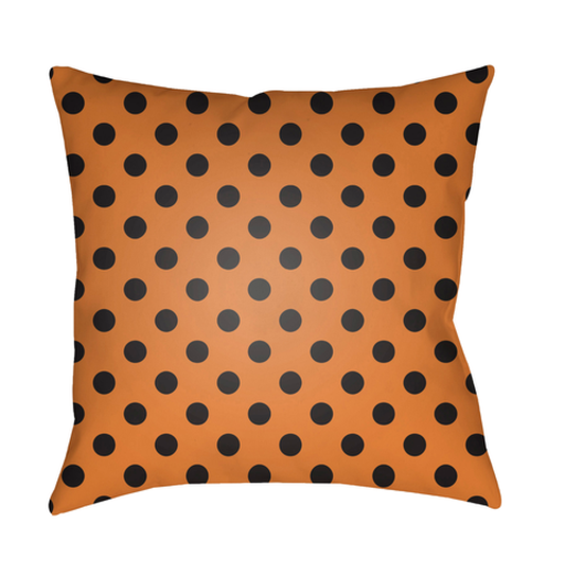 BOO166-2020 20 x 20 x 4 in. Boo Square Throw Pillow, Orange & Black