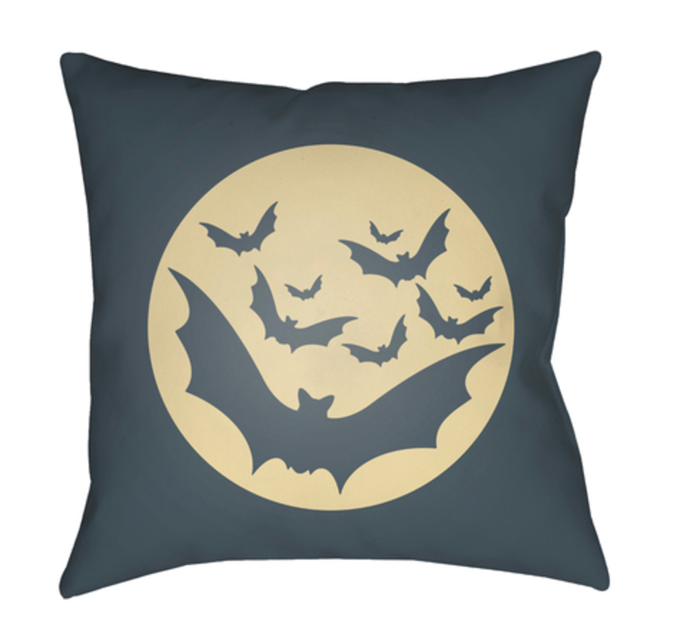 BOO174-1818 18 x 18 x 4 in. Boo Square Throw Pillow, Teal