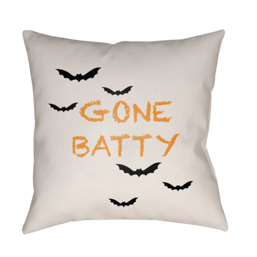 BOO176-2020 20 x 20 x 4 in. Boo Square Throw Pillow, Beige