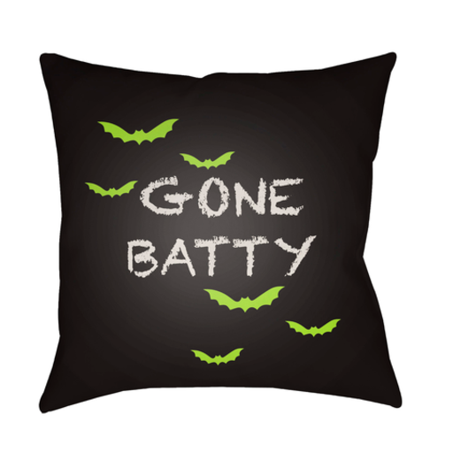 BOO180-2020 20 x 20 x 4 in. Boo Square Throw Pillow, Black