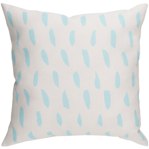DOT001-2020 20 x 20 x 4 in. Spots Square Throw Pillow, Blue & Beige
