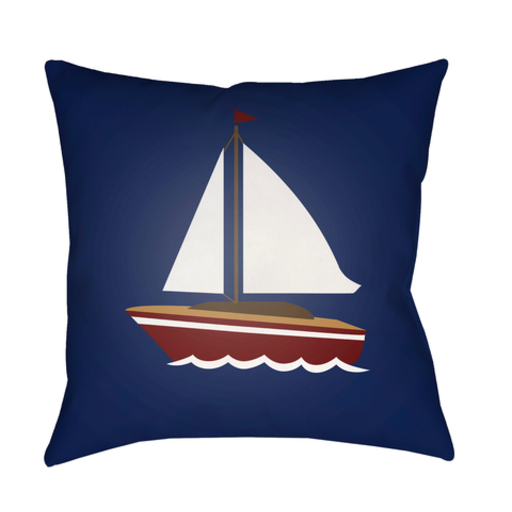 LAKE011-2020 20 x 20 x 4 in. Sail Square Throw Pillow, Multi Color