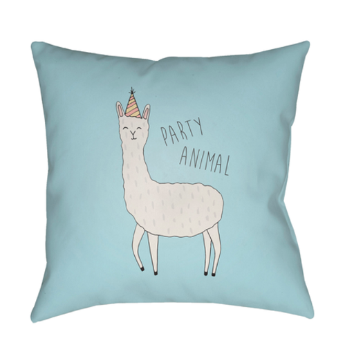 LLA001-2020 20 x 20 x 4 in. Llama Square Throw Pillow, Multi Color