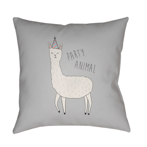 LLA002-2020 20 x 20 x 4 in. Llama Square Throw Pillow, Multi Color