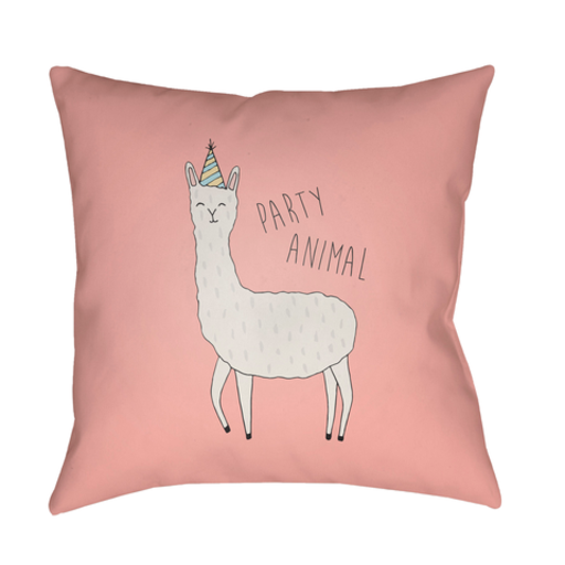 LLA003-2020 20 x 20 x 4 in. Llama Square Throw Pillow, Multi Color