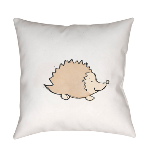 NUR004-2020 20 x 20 x 4 in. Nursery Square Throw Pillow, Brown & White