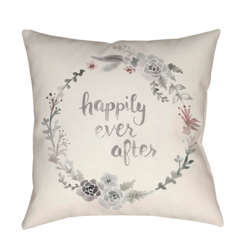 QTE014-2020 20 x 20 x 4 in. Ever After Square Throw Pillow, Multi Color