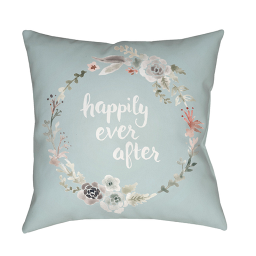 QTE015-2020 20 x 20 x 4 in. Ever After Square Throw Pillow, Multi Color