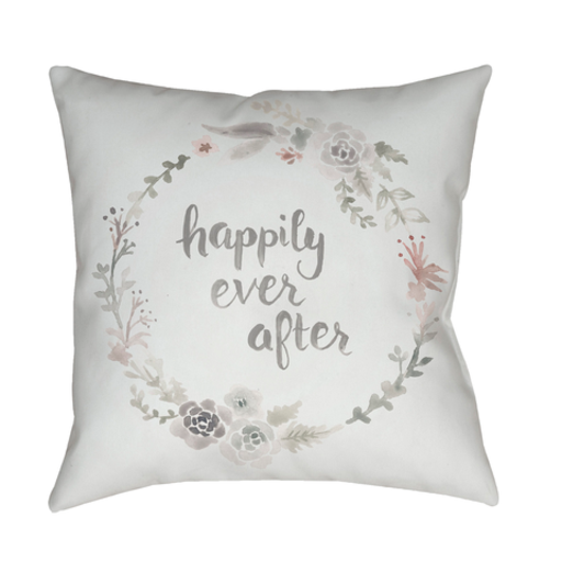 QTE017-2020 20 x 20 x 4 in. Ever After Square Throw Pillow, Multi Color