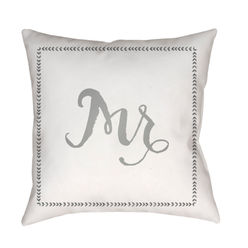 Surya Mr. Husband to Be Outdoor Pillow