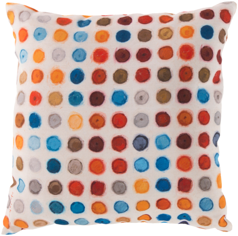RG057-2020 20 x 20 x 4 in. Rain Contemporary Square Throw Pillow, Multi Color