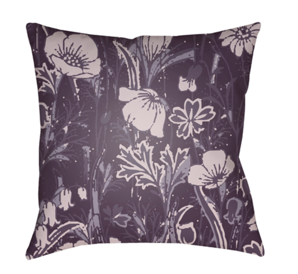CF032-2222 22 x 22 x 5 in. Chinoiserie Floral Floral Square Throw Pillow, Multi Color