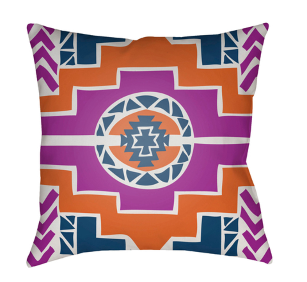 YN037-2222 22 x 22 x 5 in. Yindi Geometric Square Throw Pillow, Multi Color