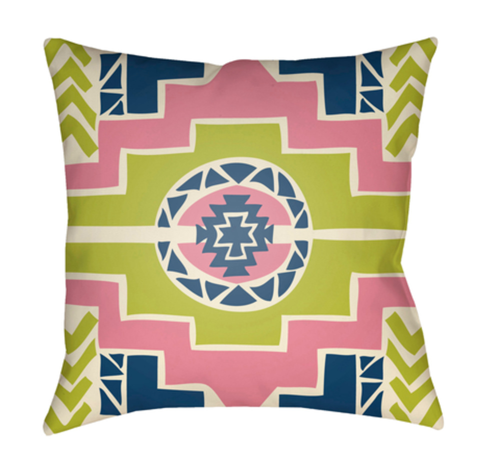 YN038-2222 22 x 22 x 5 in. Yindi Geometric Square Throw Pillow, Multi Color