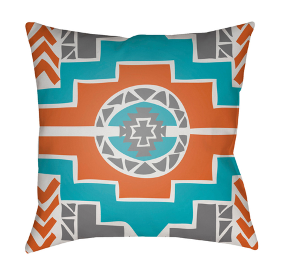 YN039-2222 22 x 22 x 5 in. Yindi Geometric Square Throw Pillow, Multi Color