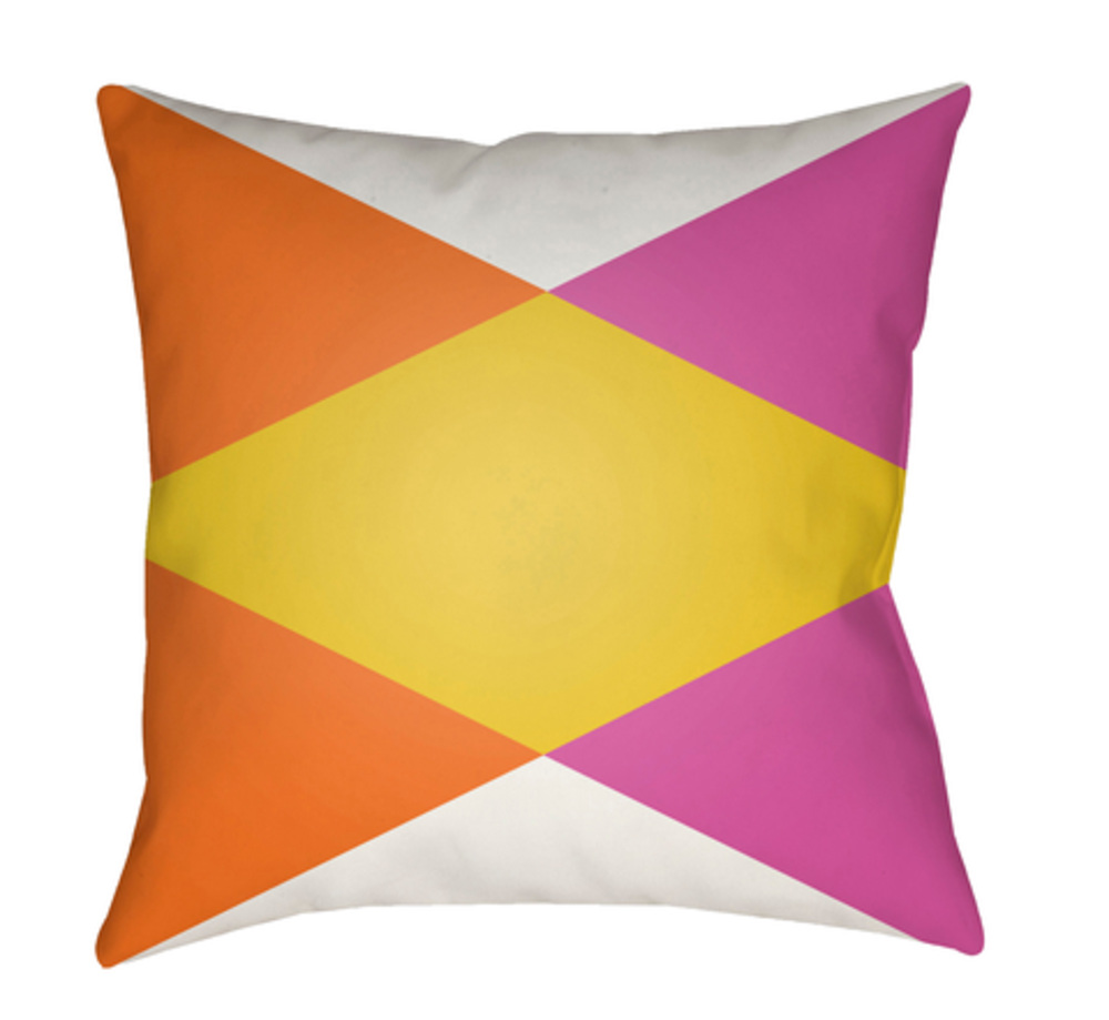 MD001-2222 22 x 22 x 5 in. Moderne Medallions & Damask Square Throw Pillow, Multi Color