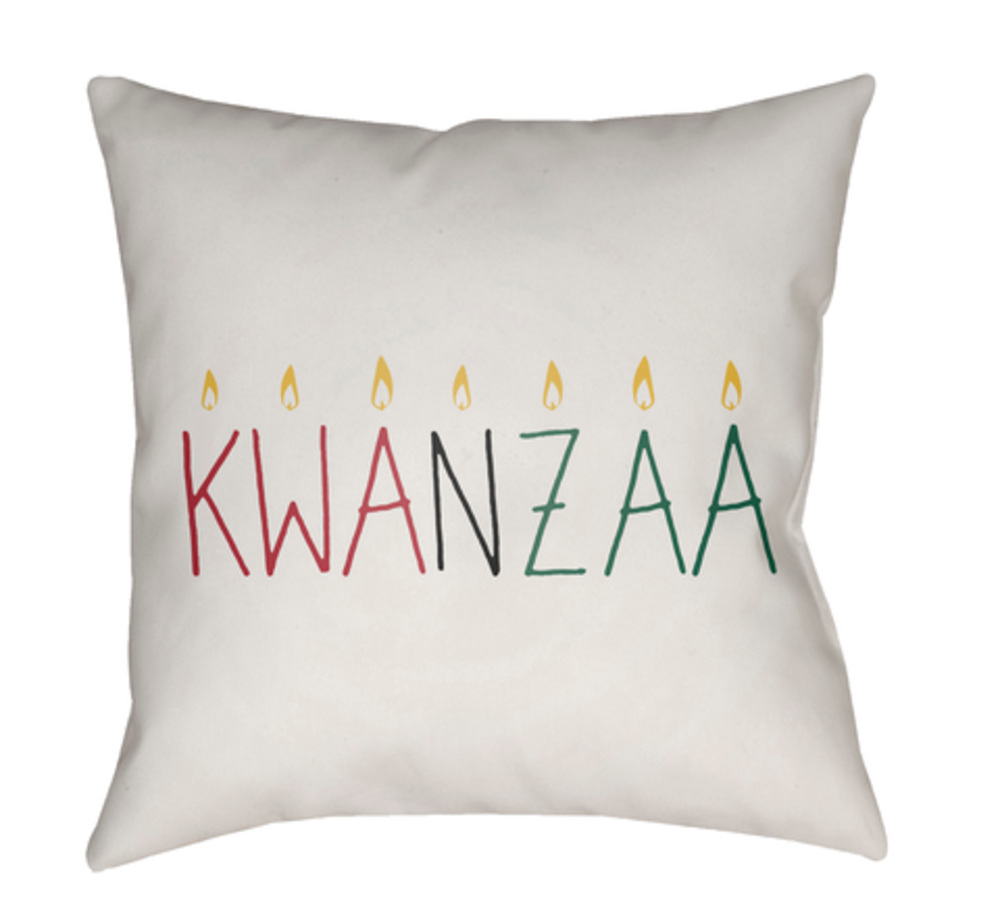 HDY046-2020 Kwanzaa II Medium Throw Pillow, 20 x 20 x 4 in. - Multicolor