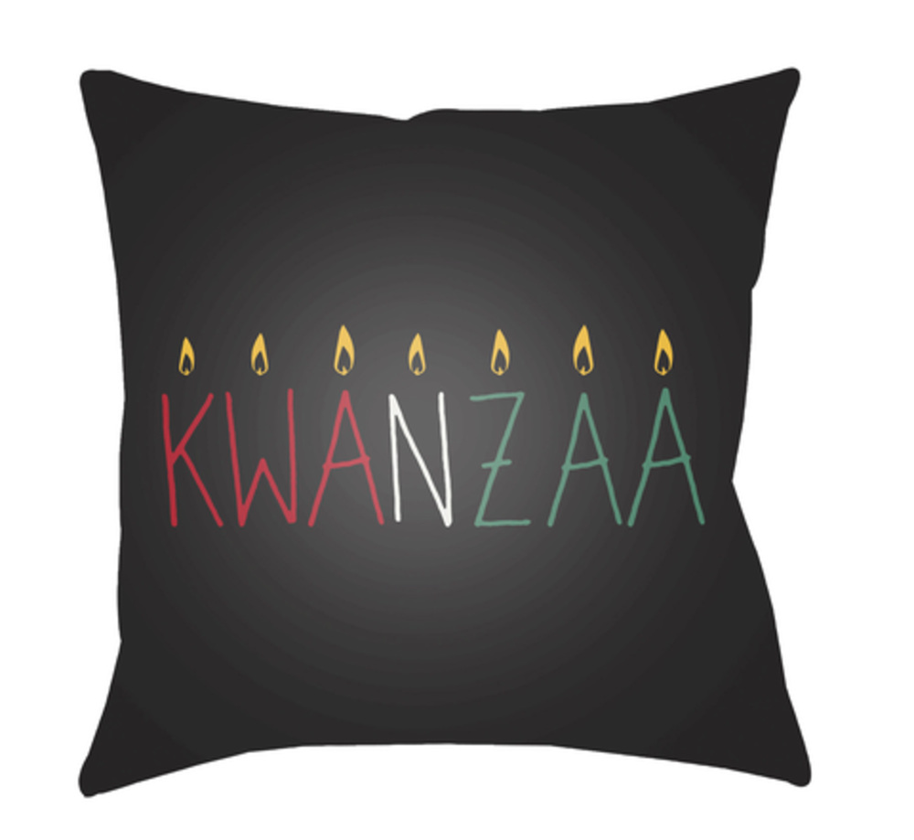 HDY047-2020 Kwanzaa II Medium Throw Pillow, 20 x 20 x 4 in. - Multicolor