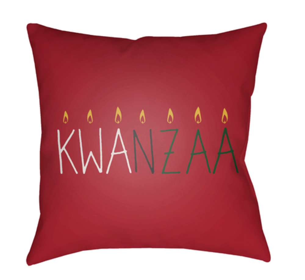 HDY049-2020 Kwanzaa II Medium Throw Pillow, 20 x 20 x 4 in. - Multicolor