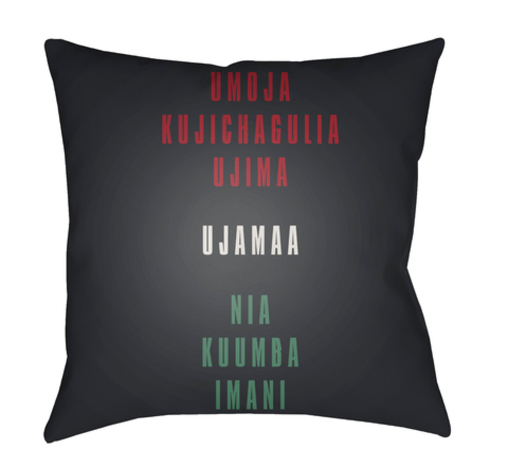 HDY050-2020 Kwanzaa III Medium Throw Pillow, 20 x 20 x 4 in. - Multicolor