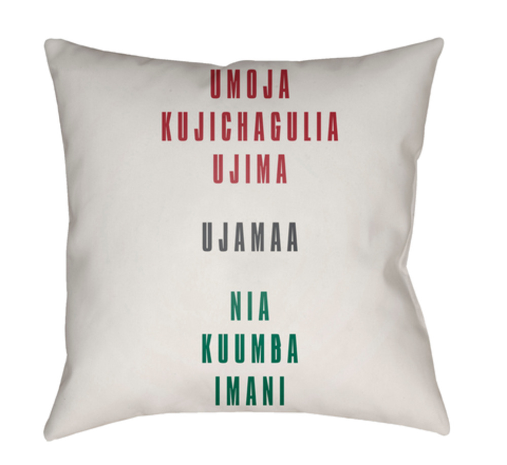 HDY053-2020 Kwanzaa III Medium Throw Pillow, 20 x 20 x 4 in. - Multicolor