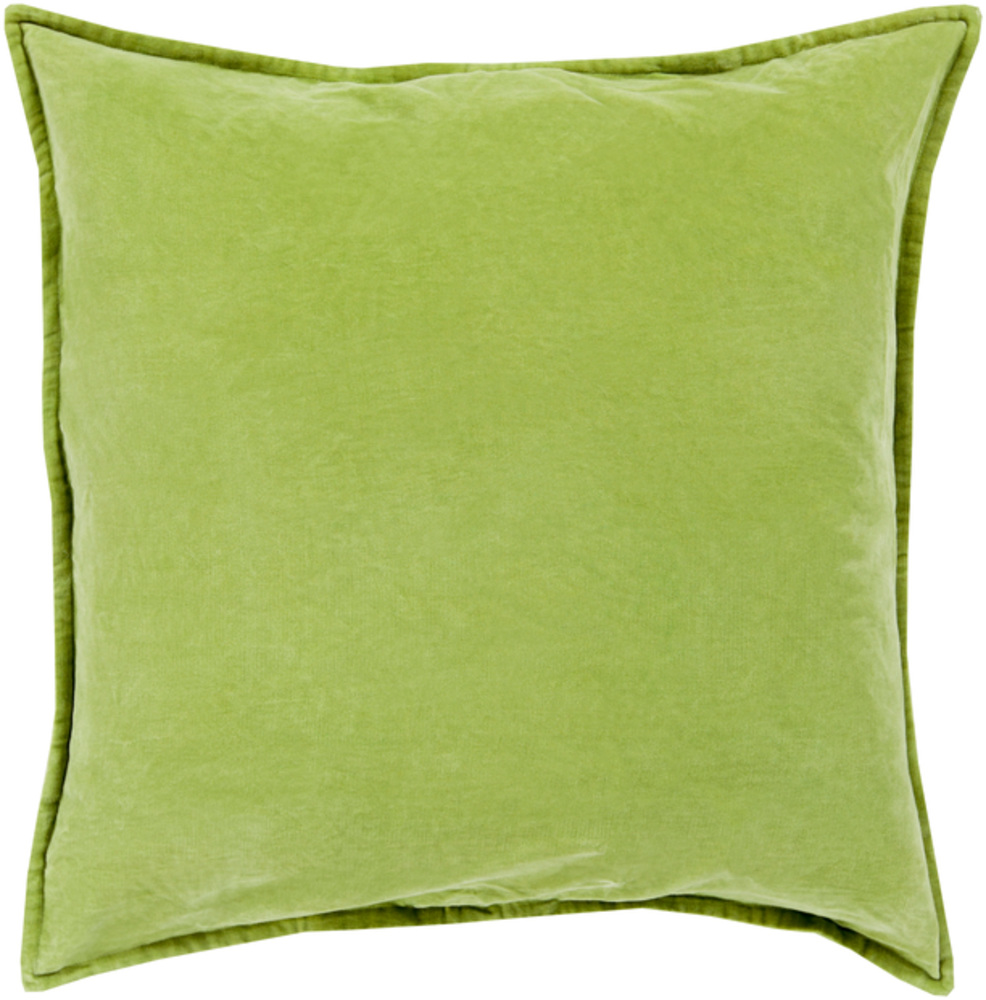 CV001-2020 Cotton Velvet Medium Pillow Cover, 20 x 20 x 0.25 in. - Olive -  Livabliss