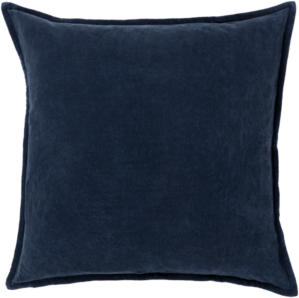 CV009-2020 Cotton Velvet Medium Pillow Cover, 20 x 20 x 0.25 in. - Charcoal -  Livabliss