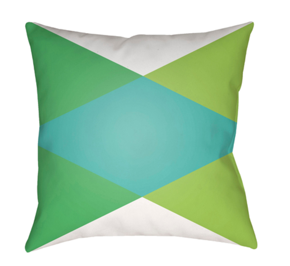 MD004-2222 Moderne Outdoor Large Throw Pillow, 22 x 22 x 5 in. - Multicolor
