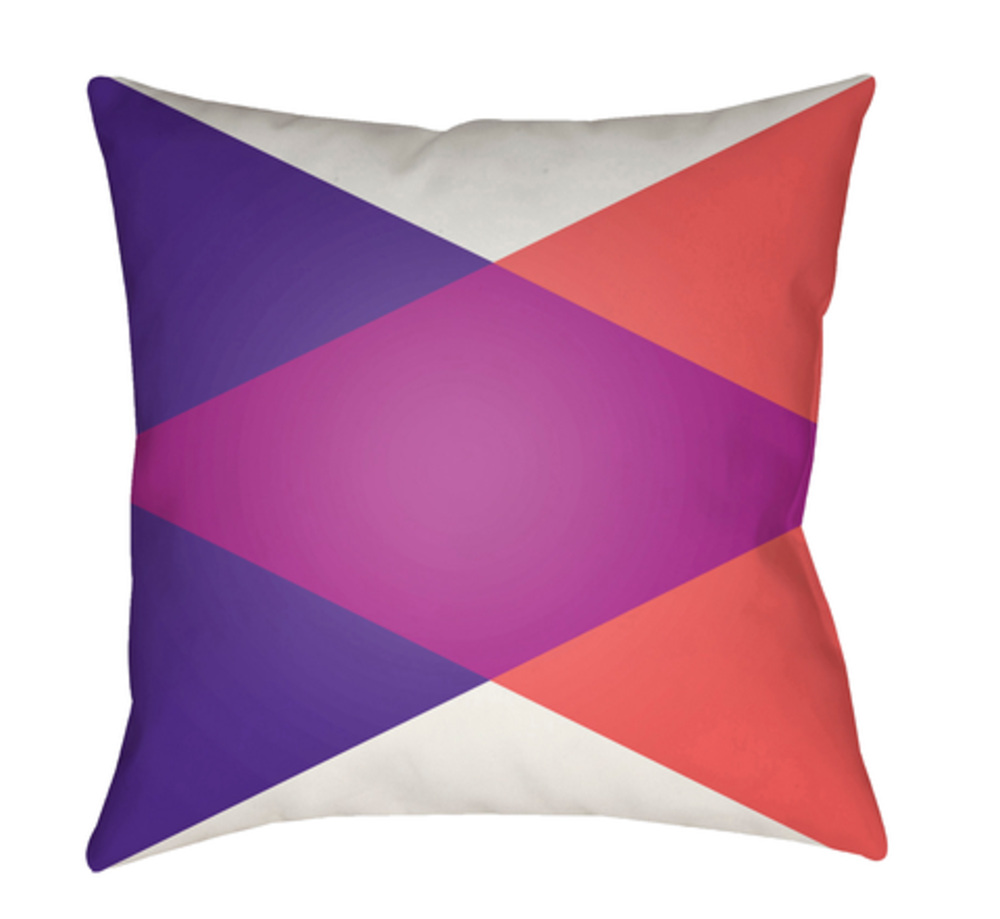 MD006-2222 Moderne Outdoor Large Throw Pillow, 22 x 22 x 5 in. - Multicolor