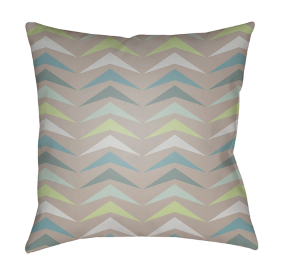 MD063-2222 Moderne Outdoor Large Throw Pillow, 22 x 22 x 5 in. - Multicolor