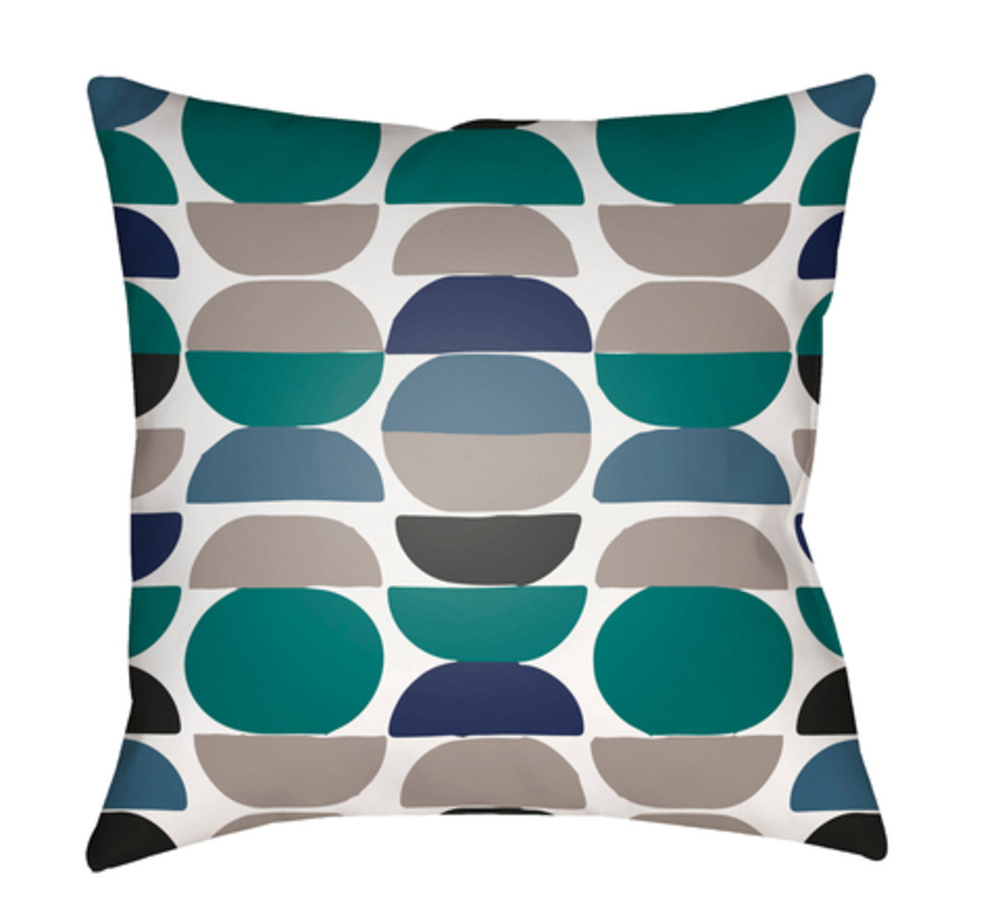 MD082-2222 Moderne Outdoor Large Throw Pillow, 22 x 22 x 5 in. - Multicolor
