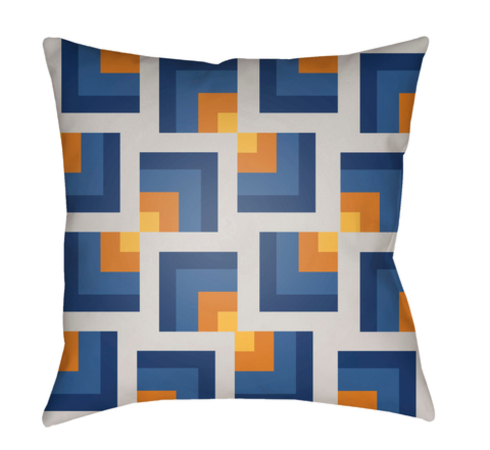 MD088-2222 Moderne Outdoor Large Throw Pillow, 22 x 22 x 5 in. - Multicolor