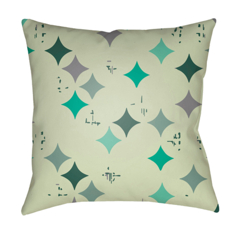 MD097-2222 Moderne Outdoor Large Throw Pillow, 22 x 22 x 5 in. - Multicolor