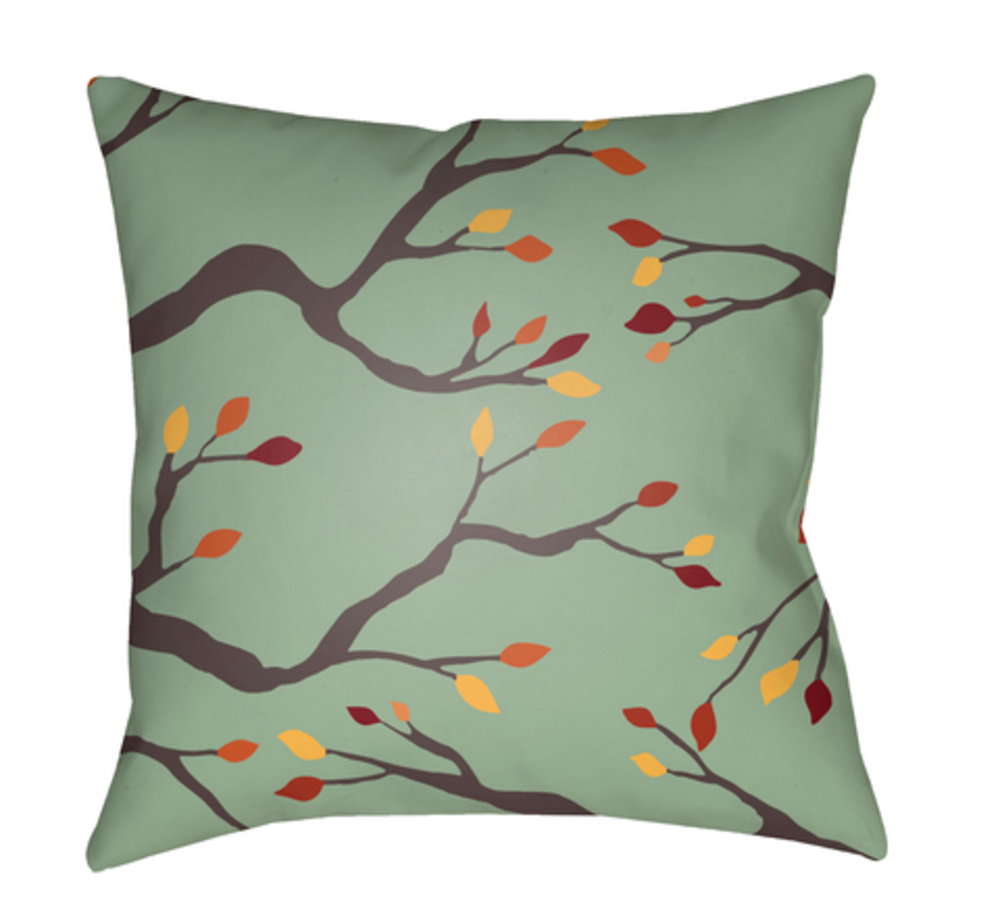 BRAN001-1818 Branches Medium Throw Pillow, 18 x 18 x 4 in. - Multicolor