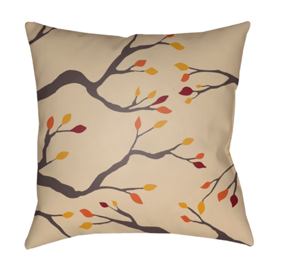 BRAN004-1818 Branches Medium Throw Pillow, 18 x 18 x 4 in. - Multicolor