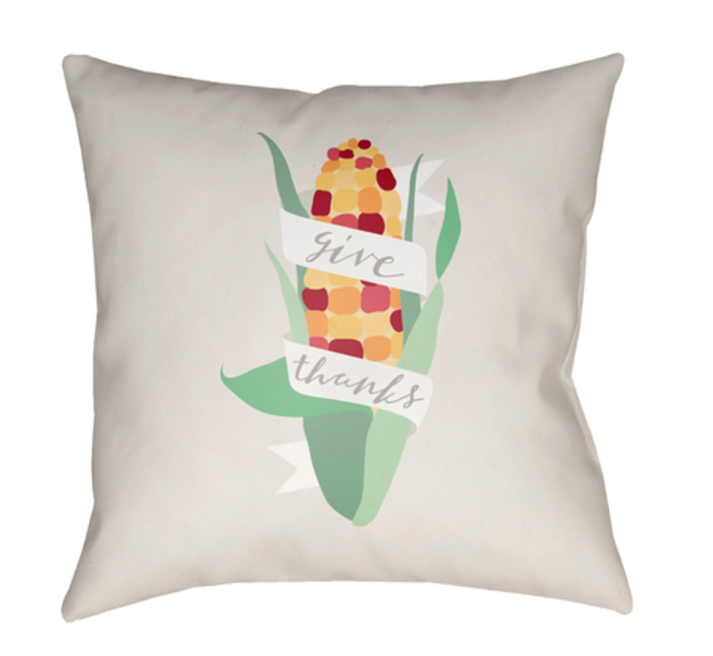 GTK001-1818 Corn Medium Throw Pillow, 18 x 18 x 4 in. - Multicolor
